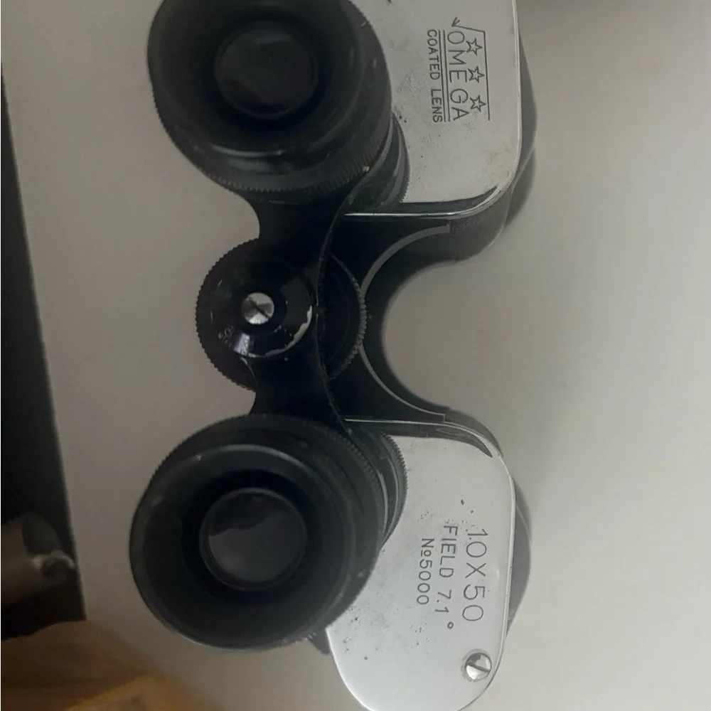 Vintage binoculars with case